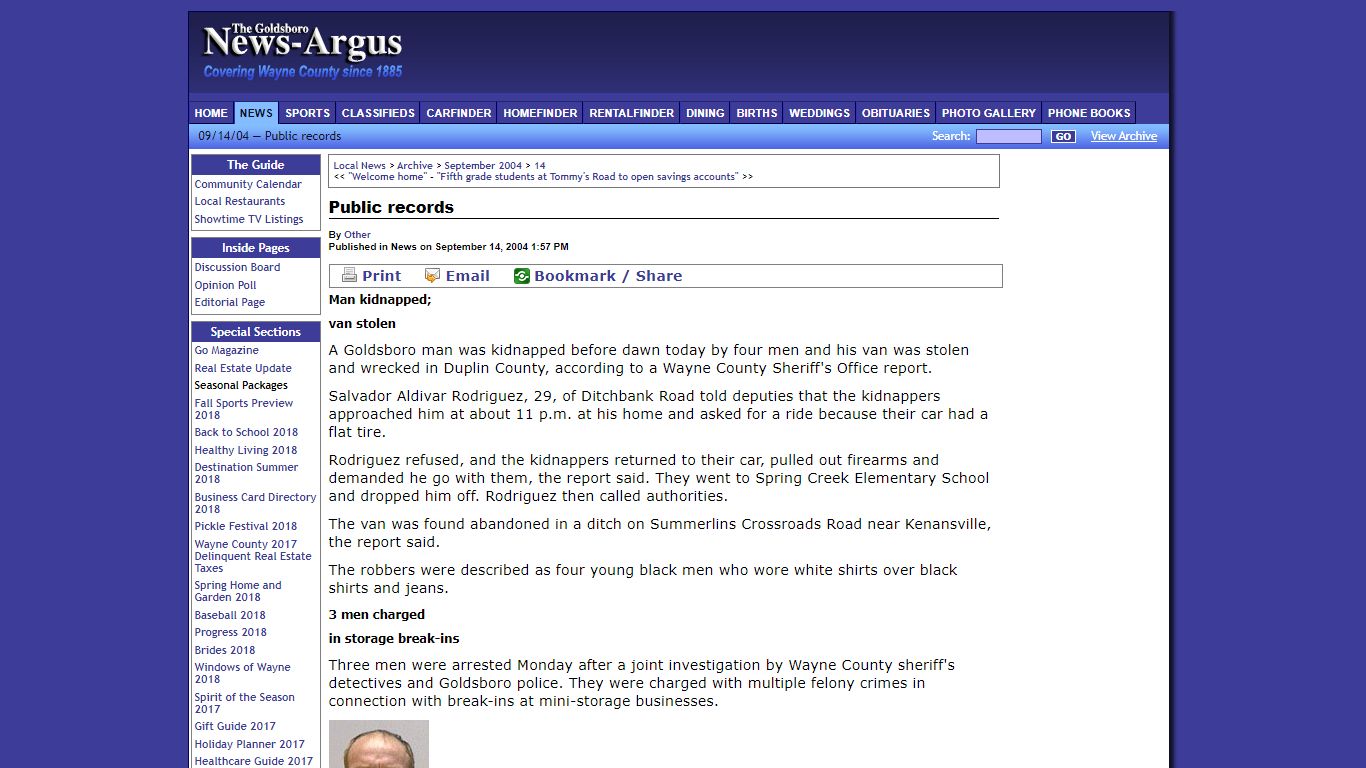 Goldsboro News-Argus | News: Public records
